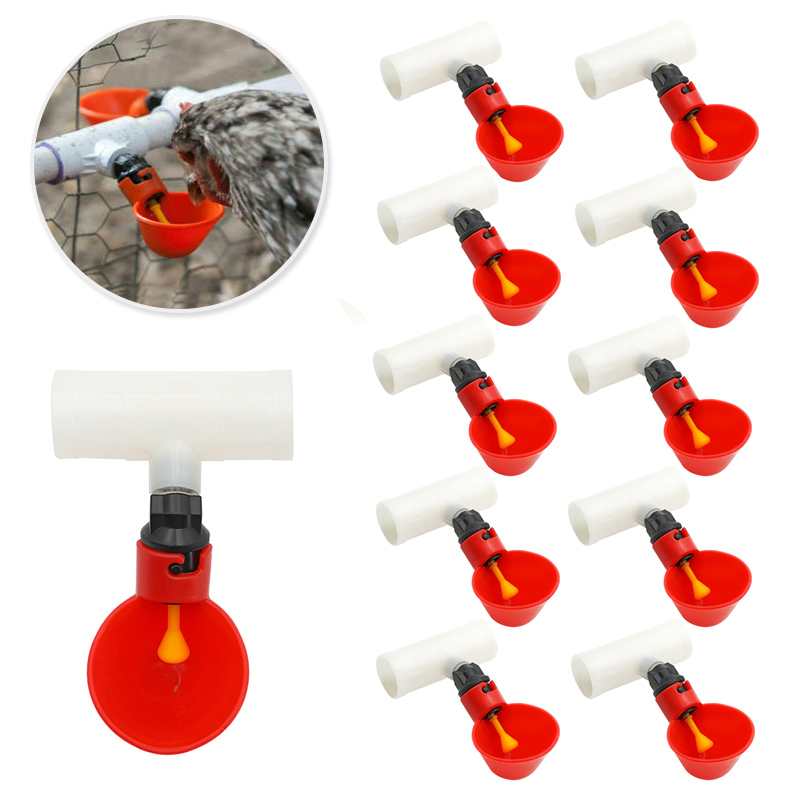 10Pcs Automatic Chicken Quail  - огляд і ціна Chicken Nipple Drinker