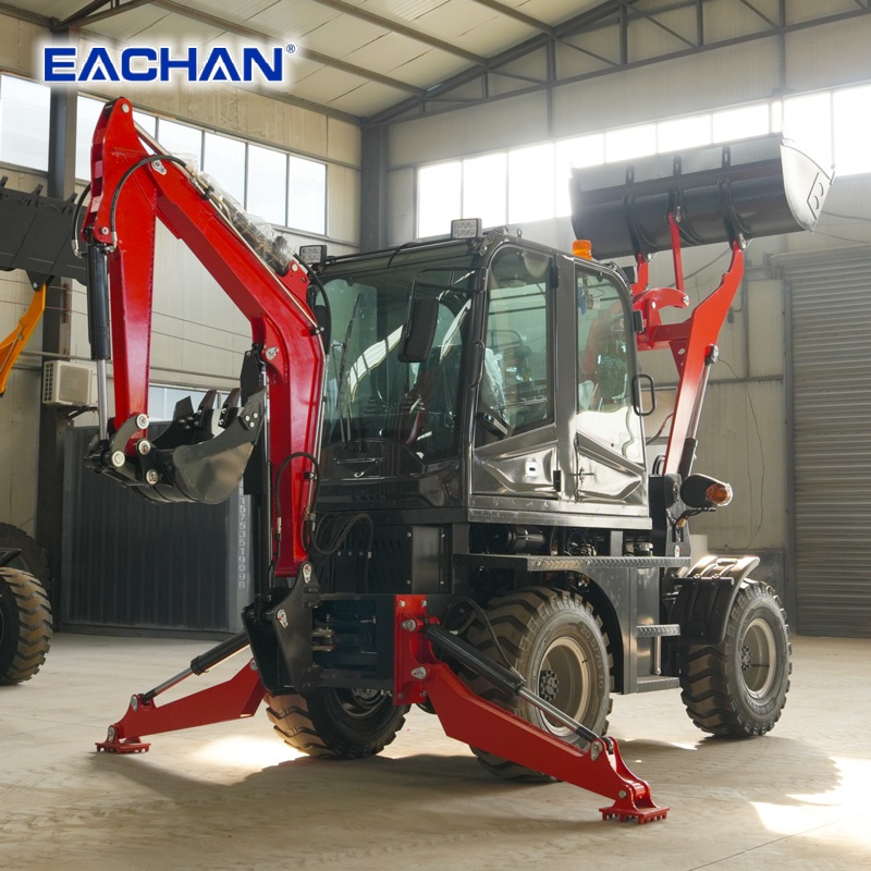 4WD Hydraulic Wheel Backhoe Lo - огляд і ціна Agriculture Farming Work